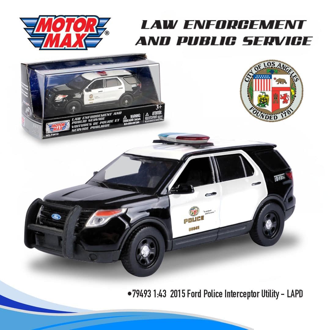 Amazon.com: Motormax 2022 Ford Police Interceptor Utility LAPD